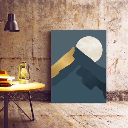Set Tablouri Canvas - Yellow Moon, Pale Moon, Red Moon - Img 6