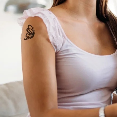 Ștampilă ceramică tatuaje temporare LaDot Cosmetics, M – Fluture - Img 5