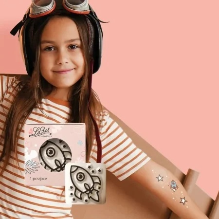 Ștampilă ceramică tatuaje temporare LaDot Cosmetics, S – Rachetă - Img 5