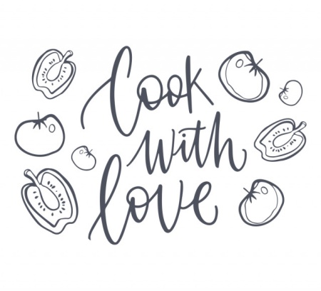 Sticker Bucatarie - Cook with love - Img 3