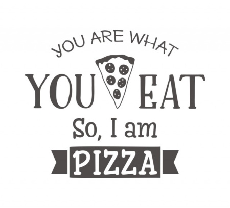 Sticker Bucatarie - I am pizza - Img 2