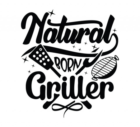 Sticker Bucatarie - Natural born griller - Img 2