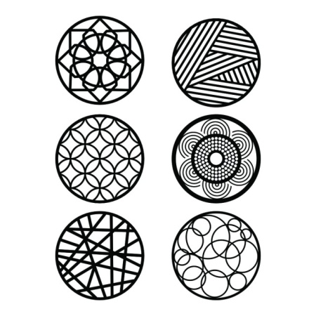 Sticker De Perete Buline Design Abstract Decorativ - Img 2