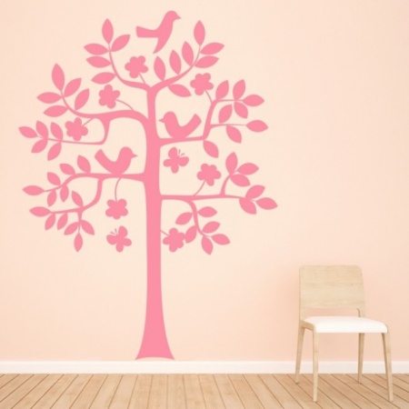 Sticker De Perete Sticker Birch Tree Birds - Img 2