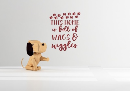 Sticker De Perete This House Is Full Of Wags And Wiggles