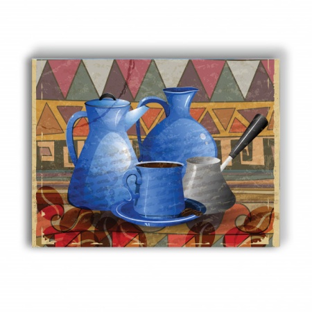 Tablou Bucatarie - Coffee Set Mosaic - Img 2