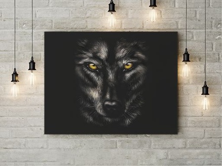 Tablou Canvas Black Dog - Img 3