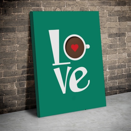 Tablou Canvas Inspirațional - Love (handwrite in a frame) - Img 2