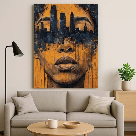 Tablou Canvas - Martin Luther King Polygonal Portrait - Img 4