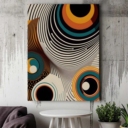 Tablou Canvas Modern Abstract - Abstract retro art - Img 2