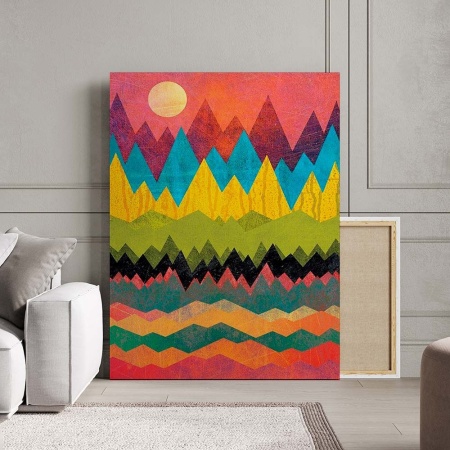 Tablou Canvas Modern Abstract - Inca abstract painting - Img 3