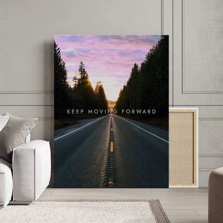 Tablou Canvas Motivational - Keep going (empty road) - Img 2