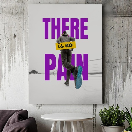 Tablou Canvas Motivational - There is no pain (modern layout) - Img 2