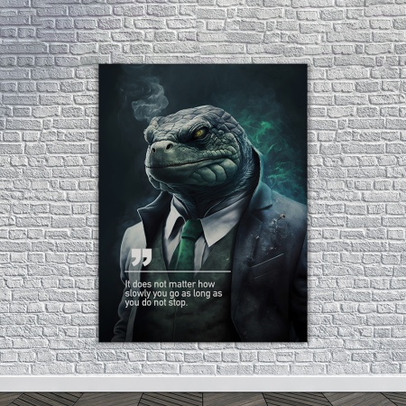Tablou Canvas Personalizat - Business Animals - Tortoise - Img 4