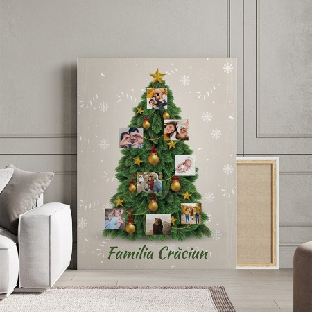 Tablou Canvas Personalizat - Poze de familie in brad - Img 2