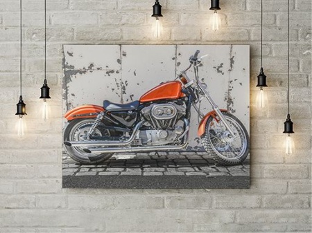 Tablou Canvas Red Moto - Img 2