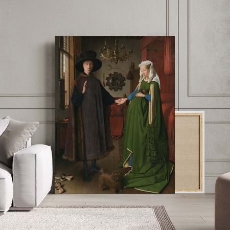 Tablou Canvas "The Arnolfini Portrait" - „Portretul soților Arnolfini”