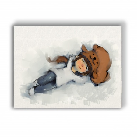 Tablou Copii - Enjoying The Snow - Img 3