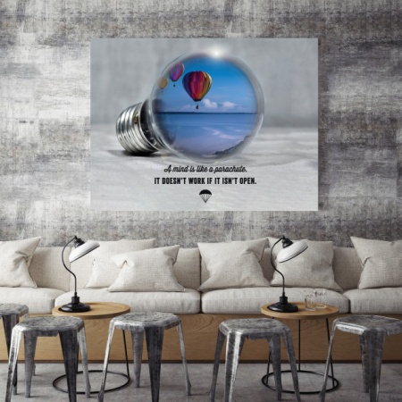 Tablou Motivational - A Mind Is Like A Parachute - Img 4