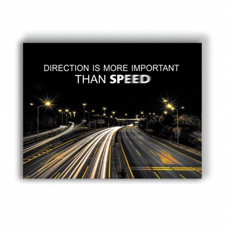 Tablou Motivational - Direction Is More IMPORTANT - Img 4
