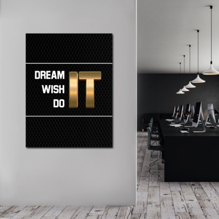 Tablou Motivational - Dream wish do - Img 3