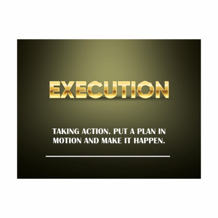 Tablou Motivational - Execution (gold) - Img 3