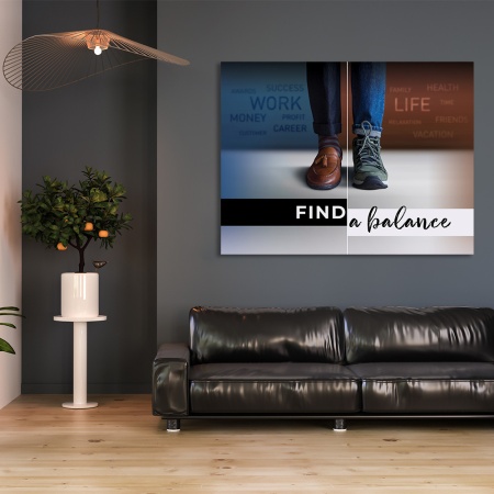 Tablou Motivational - Find a balance - Img 2