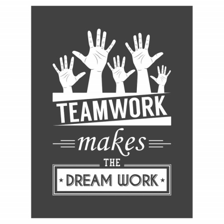Tablou Motivational - Teamwork Makes Dreamwork - Img 4
