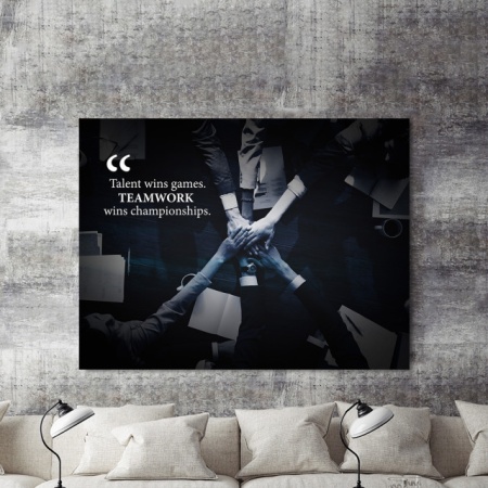 Tablou Motivational - Teamwork Wins Championships - Img 2