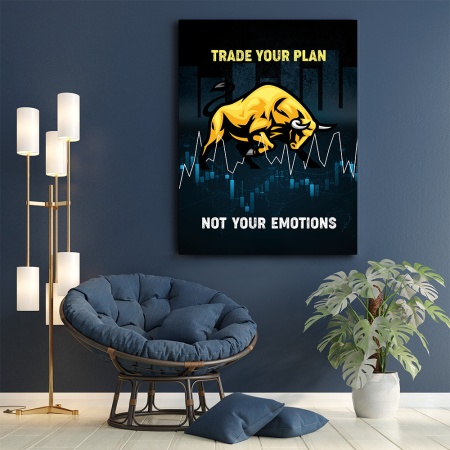 Tablou Motivational - Trade your plan - Img 5
