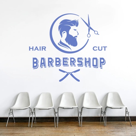 Barbershop (man profile and vintage font) - Img 2