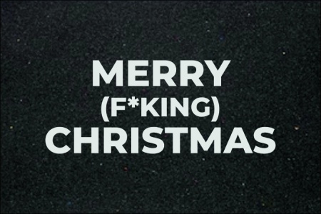 Covor de intrare personalizat - 60x40cm - Merry F*KING Christmas - Img 5