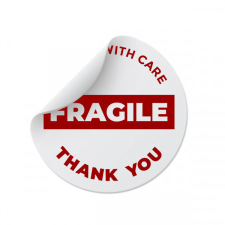 Etichete personalizate FRAGILE 2, 100 buc, PVC, rezistente la apa - Img 4
