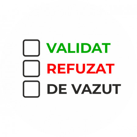 Etichete personalizate VERIFICAT-REFUZAT-DE REVAZUT, 100 buc, PVC, rezistente la apa - Img 2