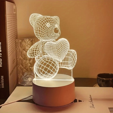 Lampa decorativa led 3D - 11x19 cm - Img 3