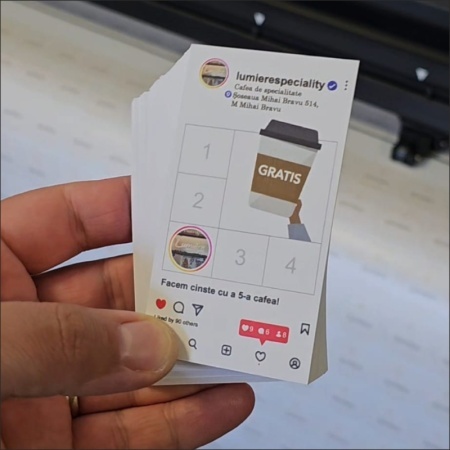 Set 100 vouchere 9x5cm - program fidelizare clienti instagram page - Img 5