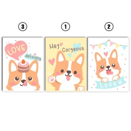 Set Tablouri Copii - Corgi - Img 2