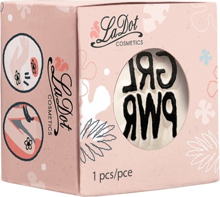 Ștampilă ceramică tatuaje temporare LaDot Cosmetics, S – GRL PWR - Img 3