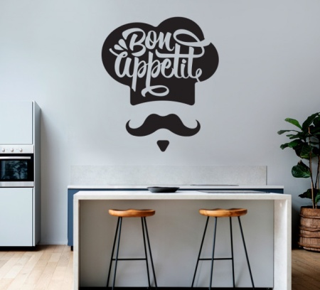 Sticker Bucatarie - Bon appetite (chef) - Img 4