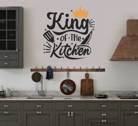 Sticker Bucatarie - King of the kitchen - Img 3