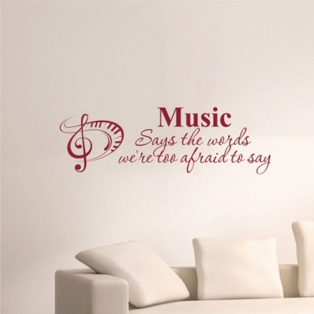 Sticker De Perete Music Says The Words - Img 5
