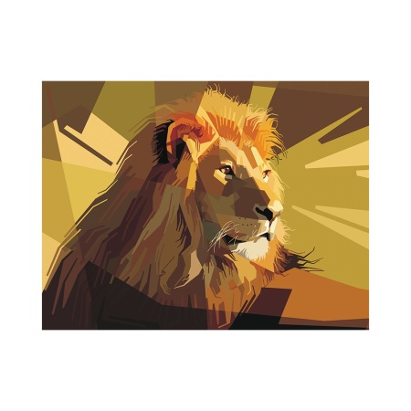 Tablou Art deco lion - Img 2