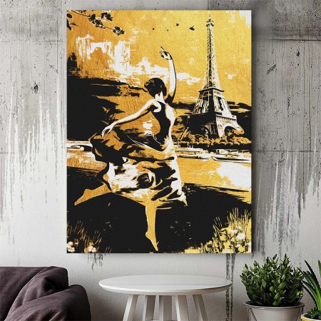 Tablou Canvas - Ballerina in Paris - Img 3