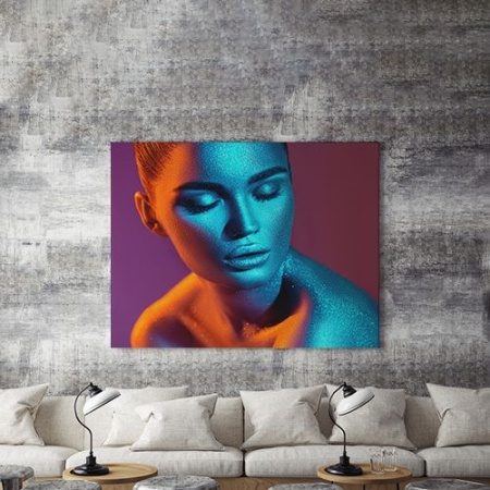 Tablou Canvas Blue Glitter - Img 4