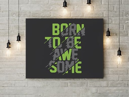 Tablou Canvas Born To Be Awesome - Img 4
