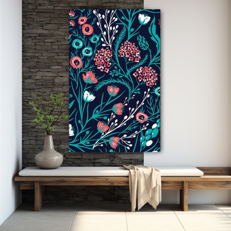 Tablou canvas - Flori de camp stilizate (Floral 014) - Img 3