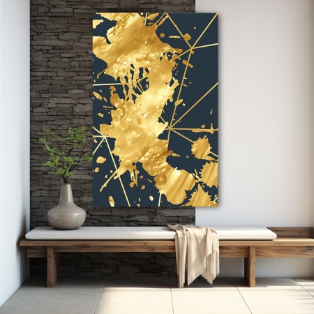 Tablou canvas - Gold and Navy (ZAZ 010) - Img 5
