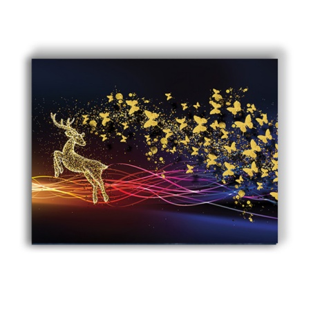 Tablou Canvas Golden Butterflies - Img 2