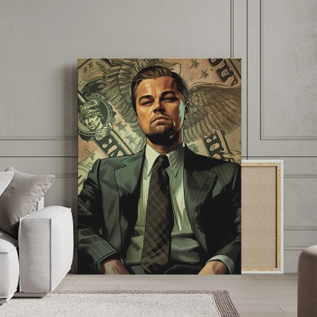 Tablou Canvas Inspirațional - Money and Power (Wolf of Wall Street) - Img 2