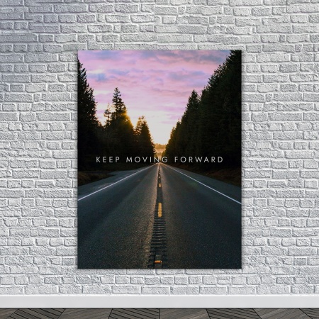 Tablou Canvas Motivational - Keep going (empty road) - Img 3